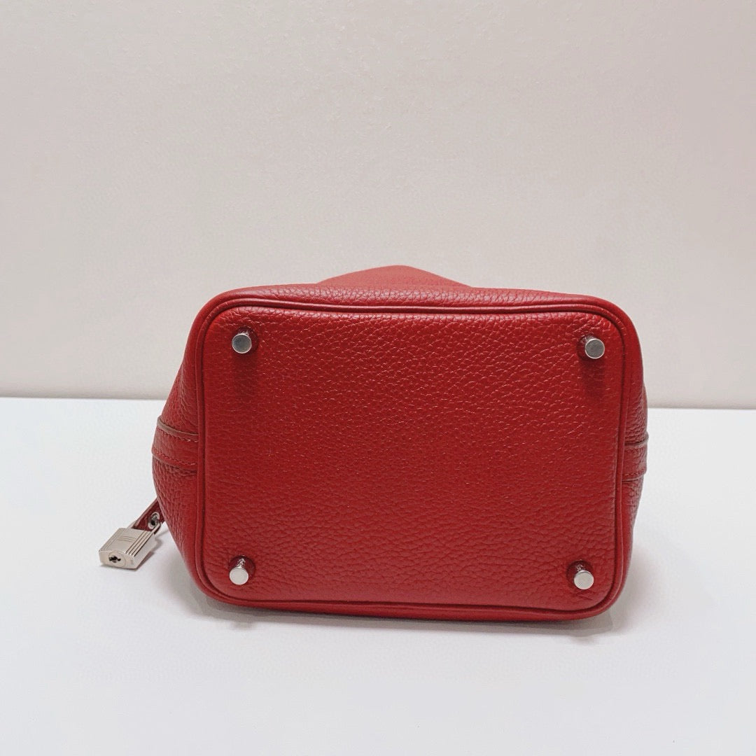 Hermès - Picotin 18 - Taurillon Clemence leather - Red - (Mini)