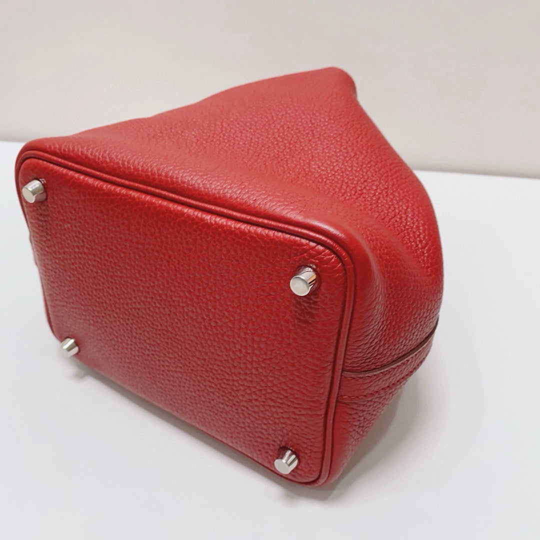 Hermès - Picotin 18 - Taurillon Clemence leather - Red - (Mini)
