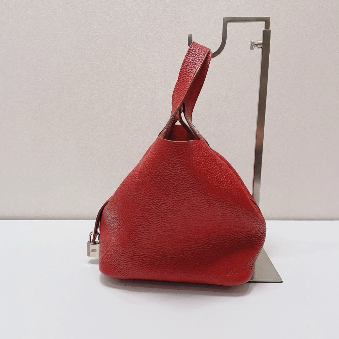 Hermès - Picotin 18 - Taurillon Clemence leather - Red - (Mini)