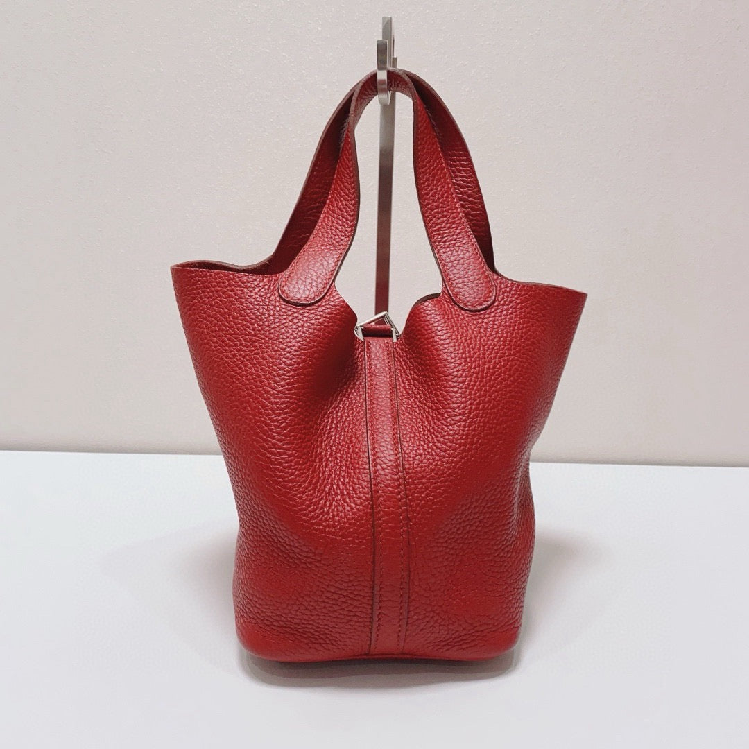 Hermès - Picotin 18 - Taurillon Clemence leather - Red - (Mini)