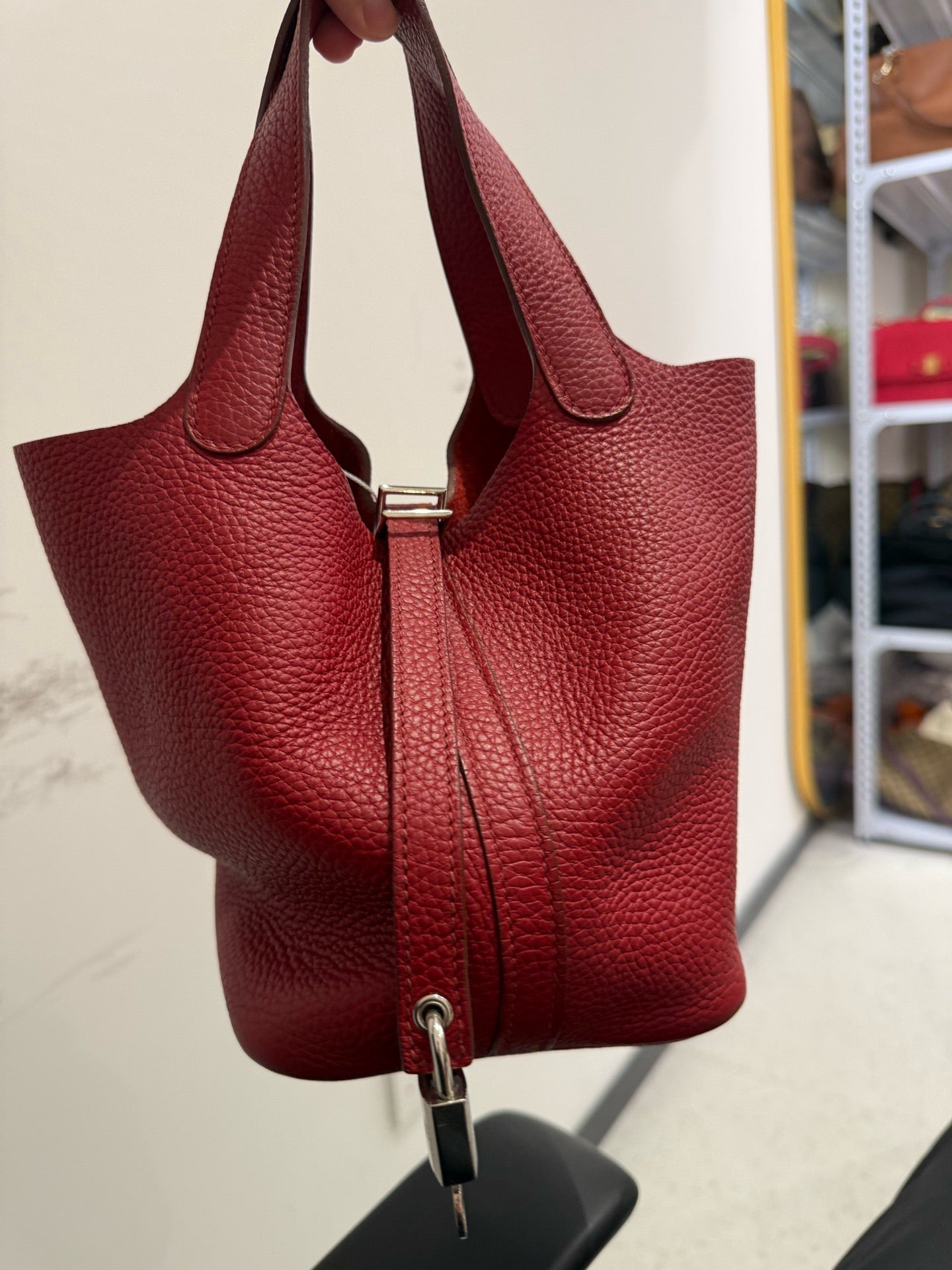Hermès - Picotin 18 - Taurillon Clemence leather - Red - (Mini)