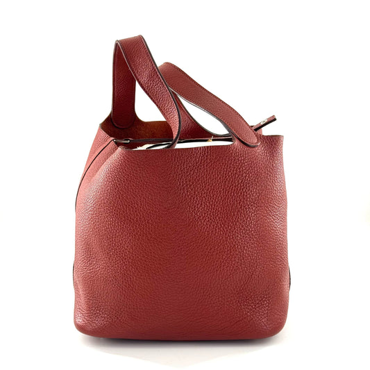 Hermès - Picotin 22 - Clemence leather - Burgundy - (medium)