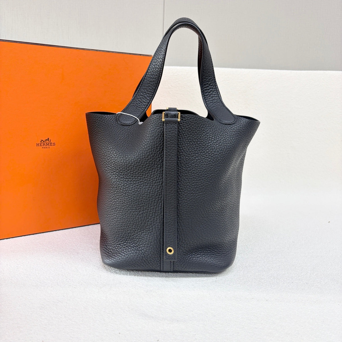 Hermes - Picotin 22 - Leather - Black - (medium)