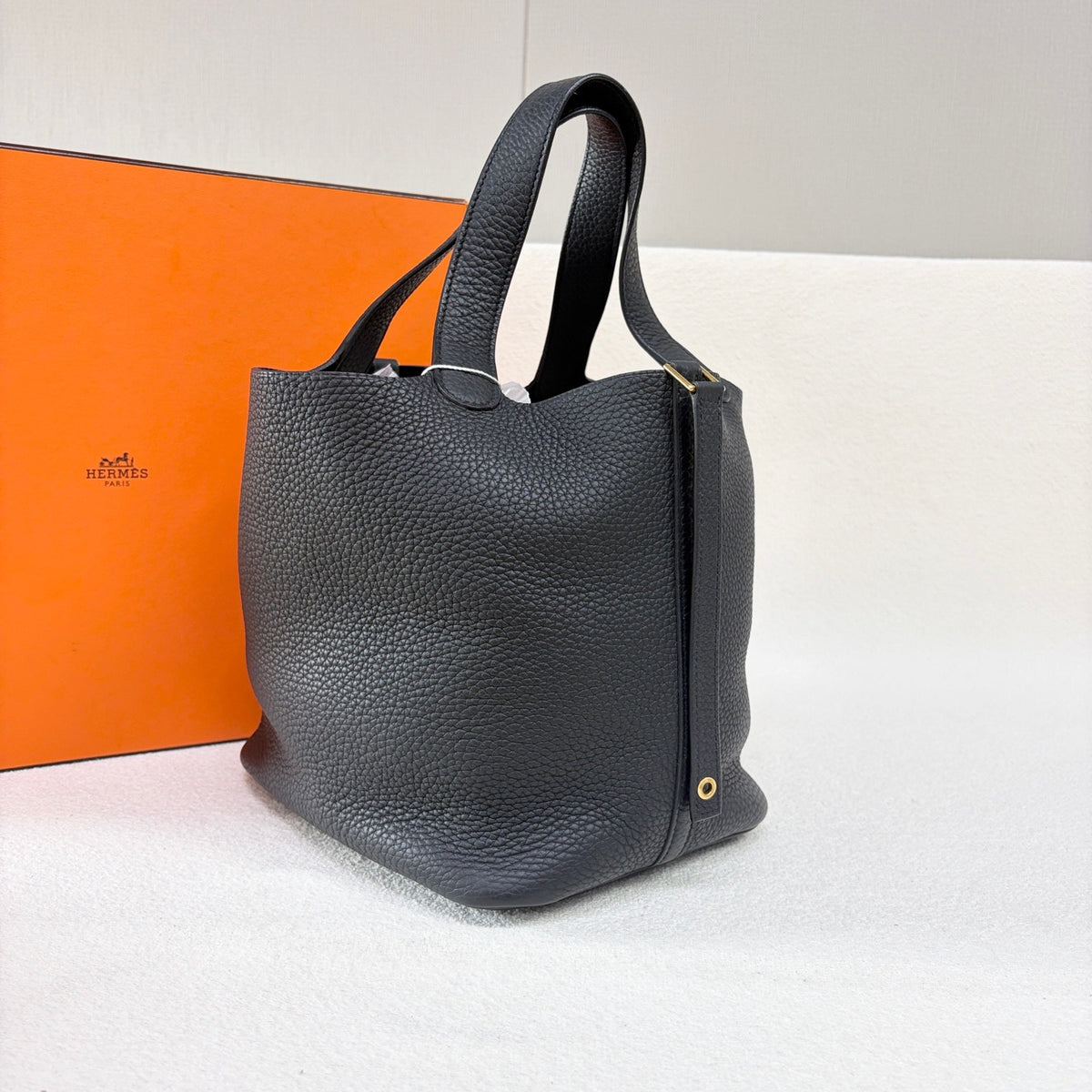Hermes - Picotin 22 - Leather - Black - (medium)