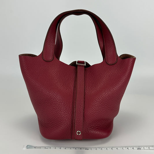 Hermès - Picotin - Clemence leather - Burgundy - (Mini)