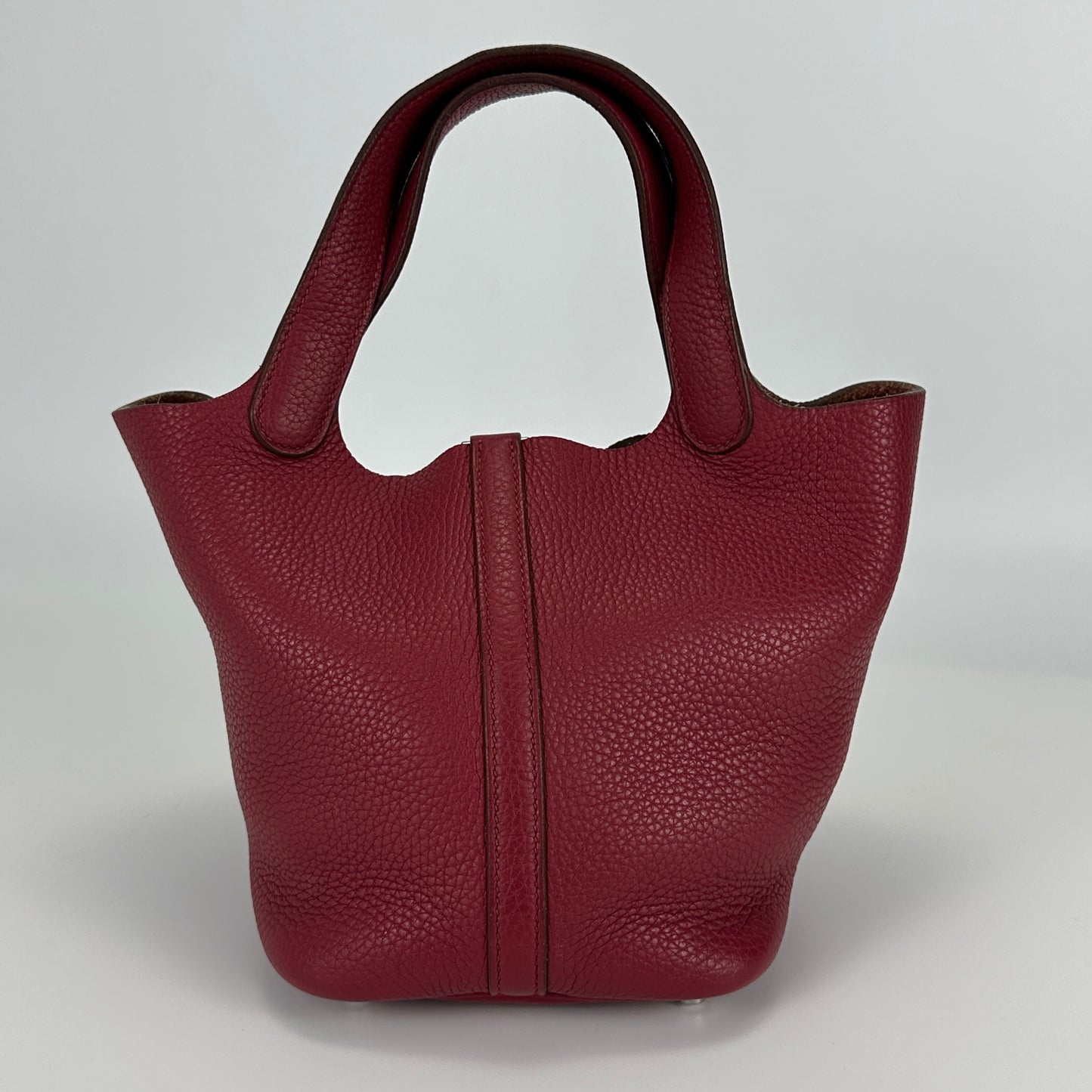 Hermès - Picotin - Clemence leather - Burgundy - (Mini)