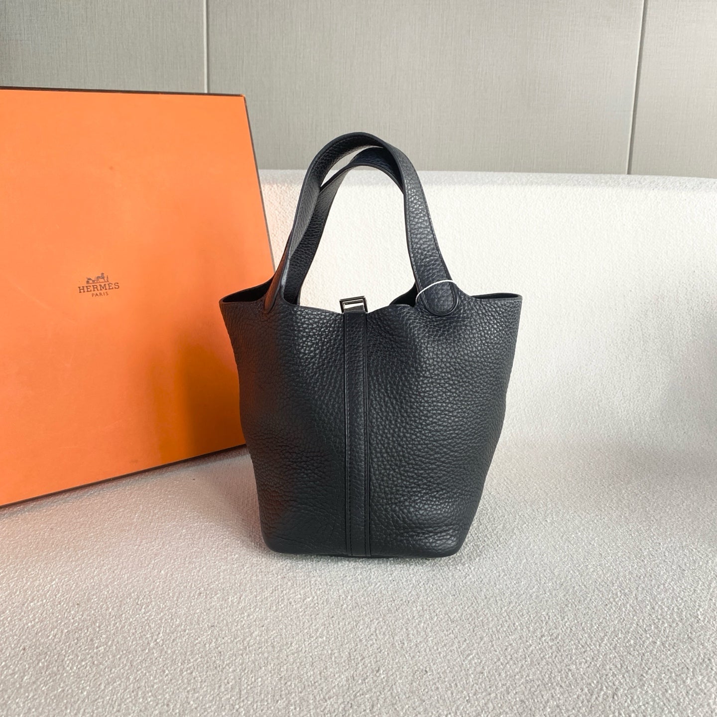Hermes - Picotin - Leather - Black - (Small)