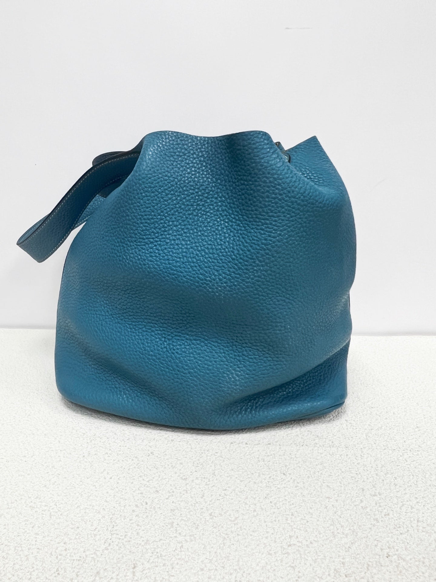 Hermes - Picotin - Leather - Blue - (Large)
