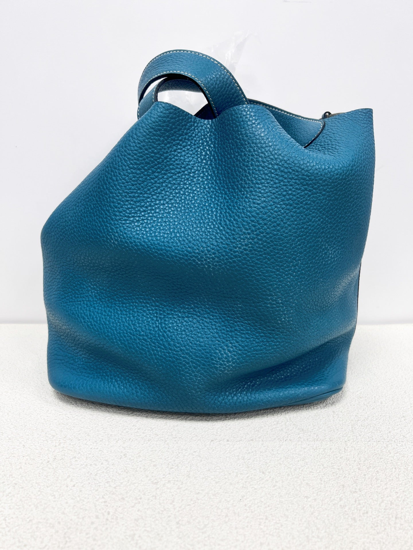 Hermes - Picotin - Leather - Blue - (Large)