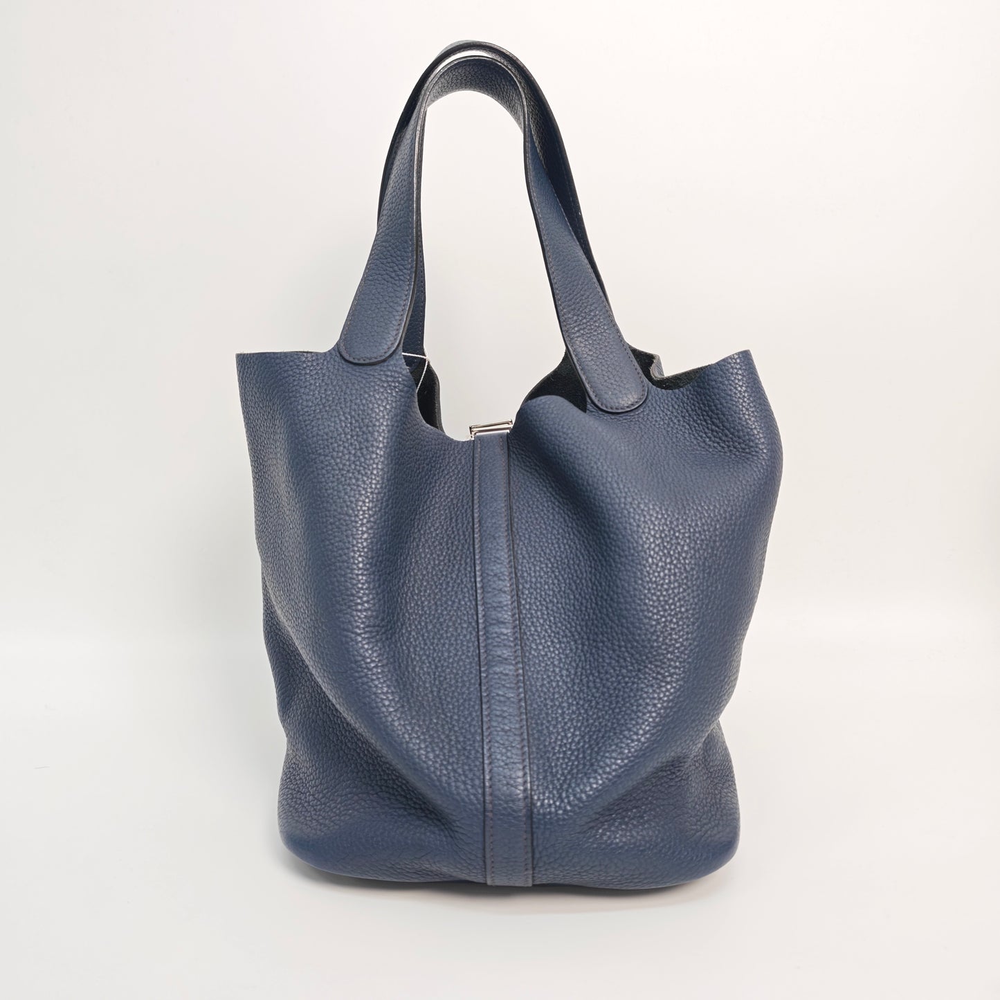 Hermes - Picotin - Leather - Blue - (medium)