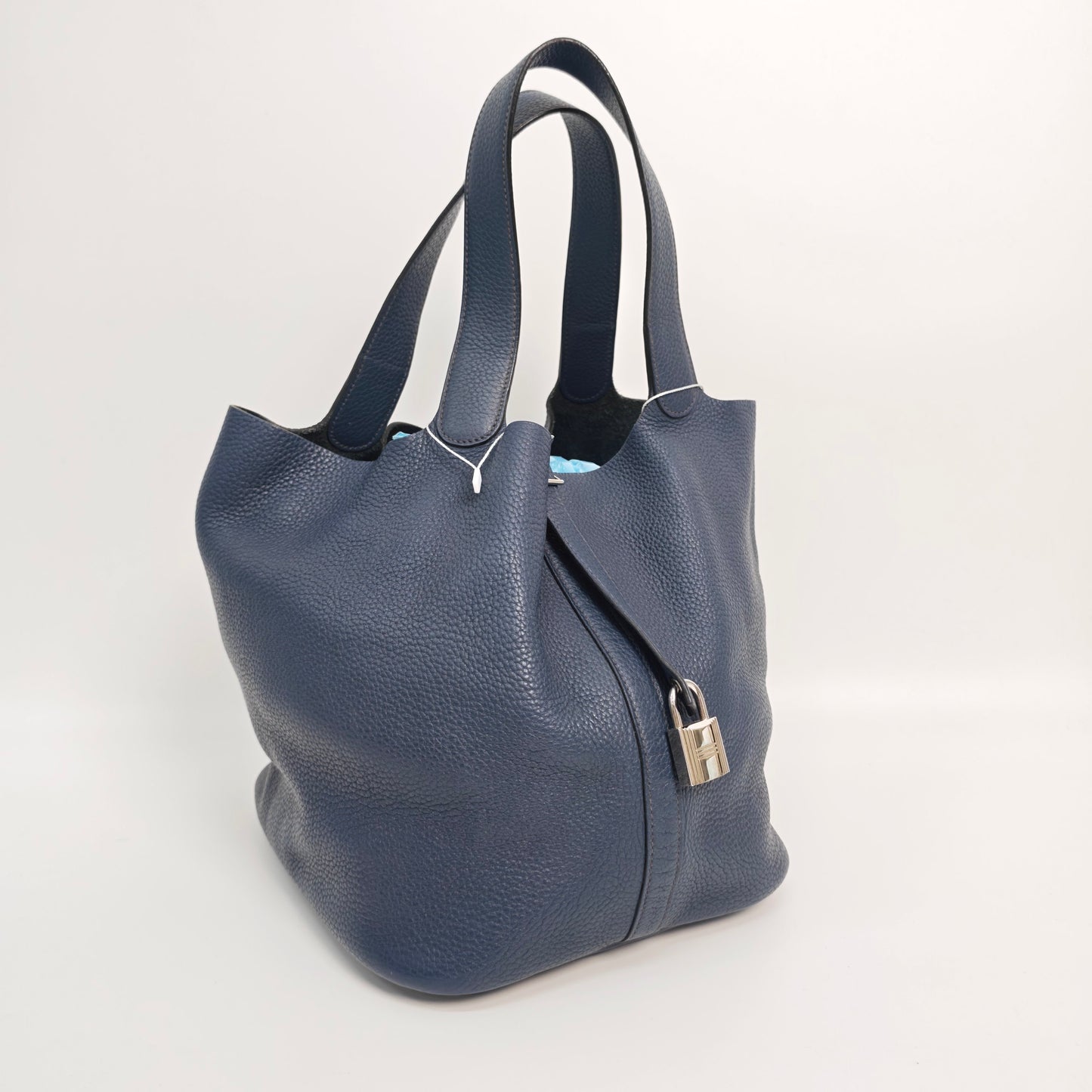 Hermes - Picotin - Leather - Blue - (medium)