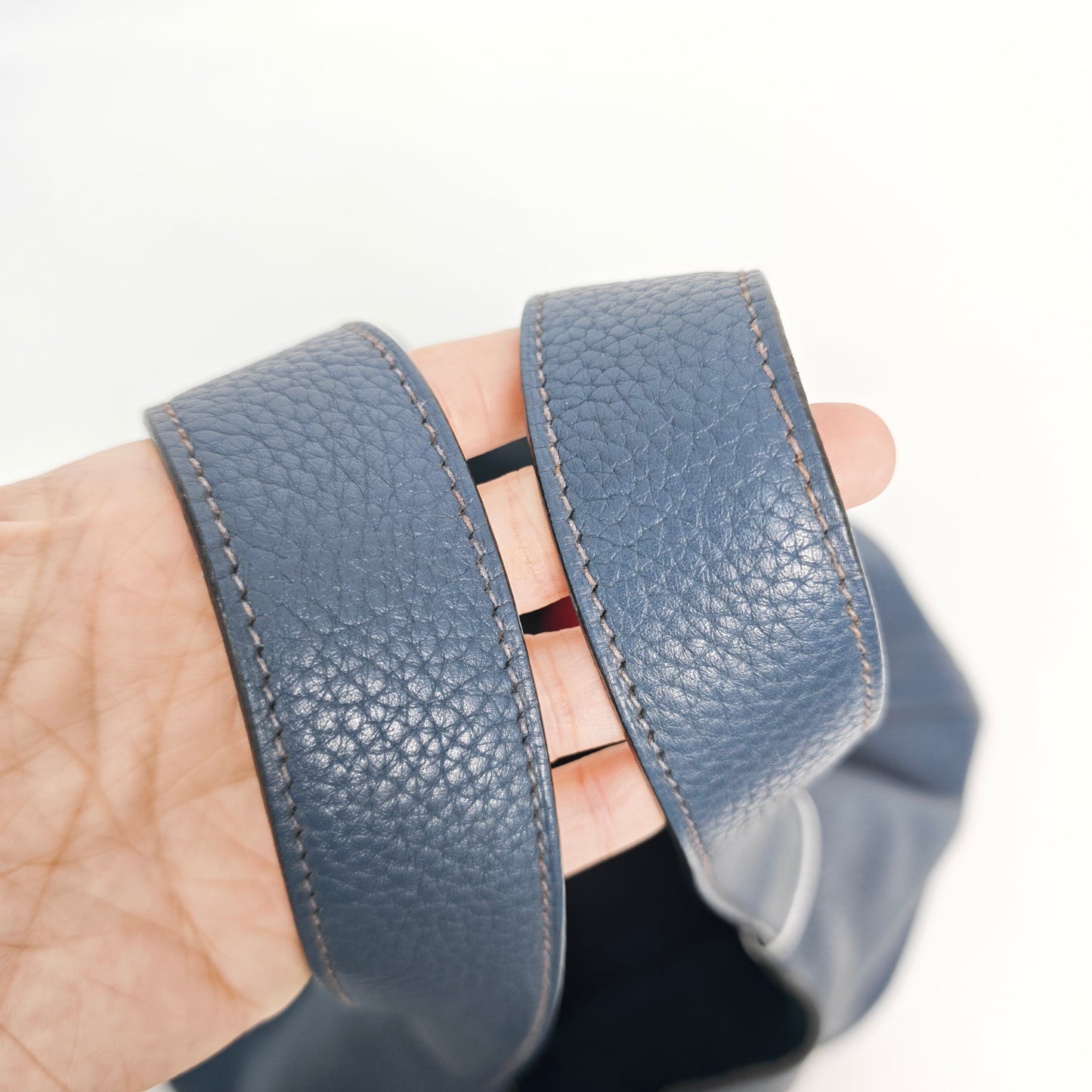 Hermes - Picotin - Leather - Blue - (medium)
