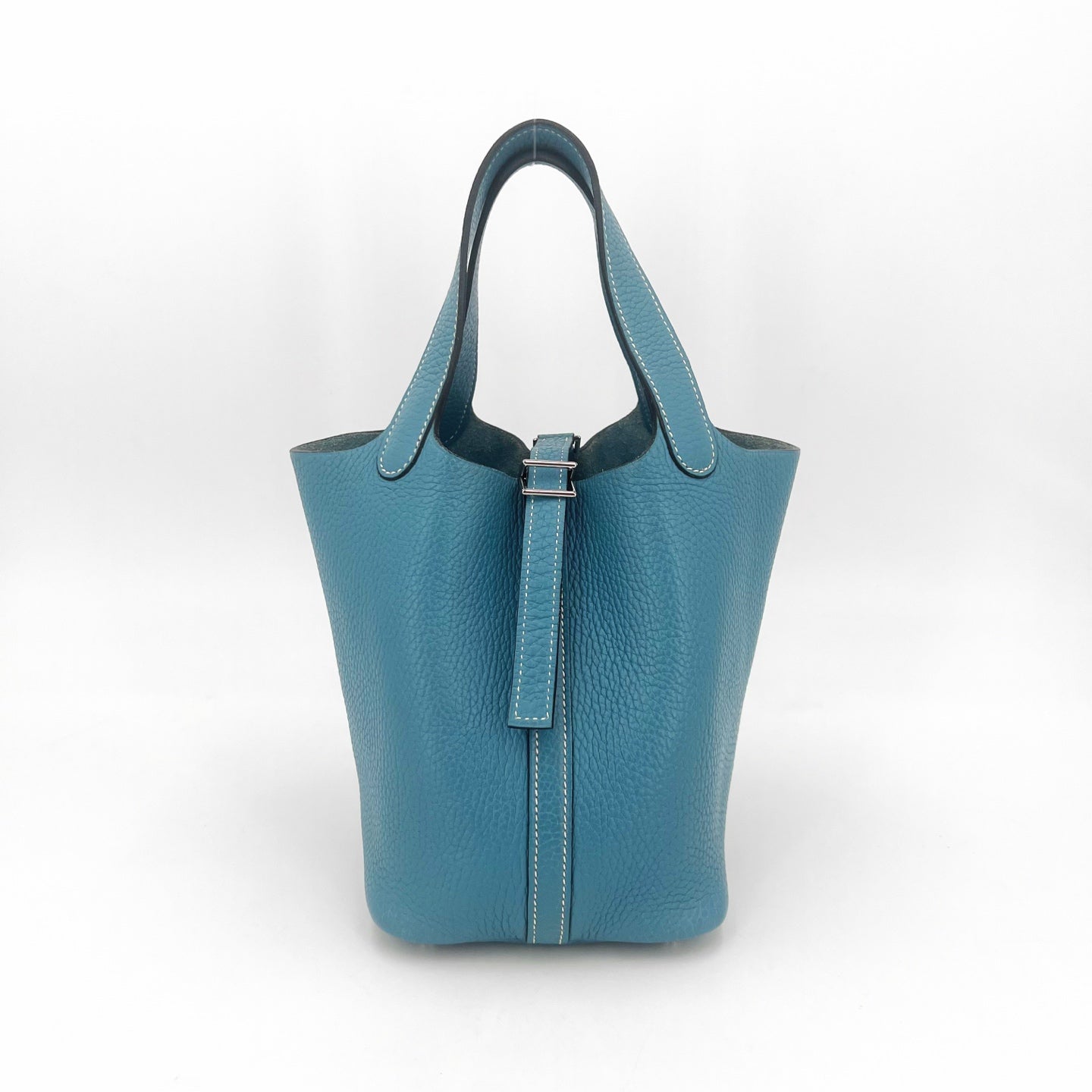 Hermes - Picotin - Leather - Blue - (small)