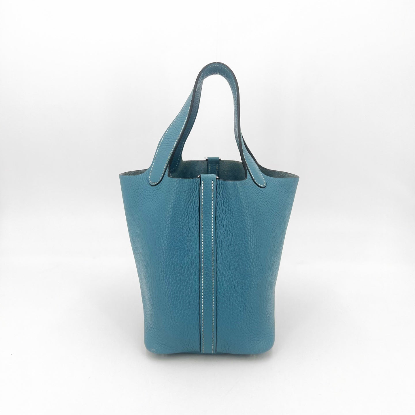 Hermes - Picotin - Leather - Blue - (small)