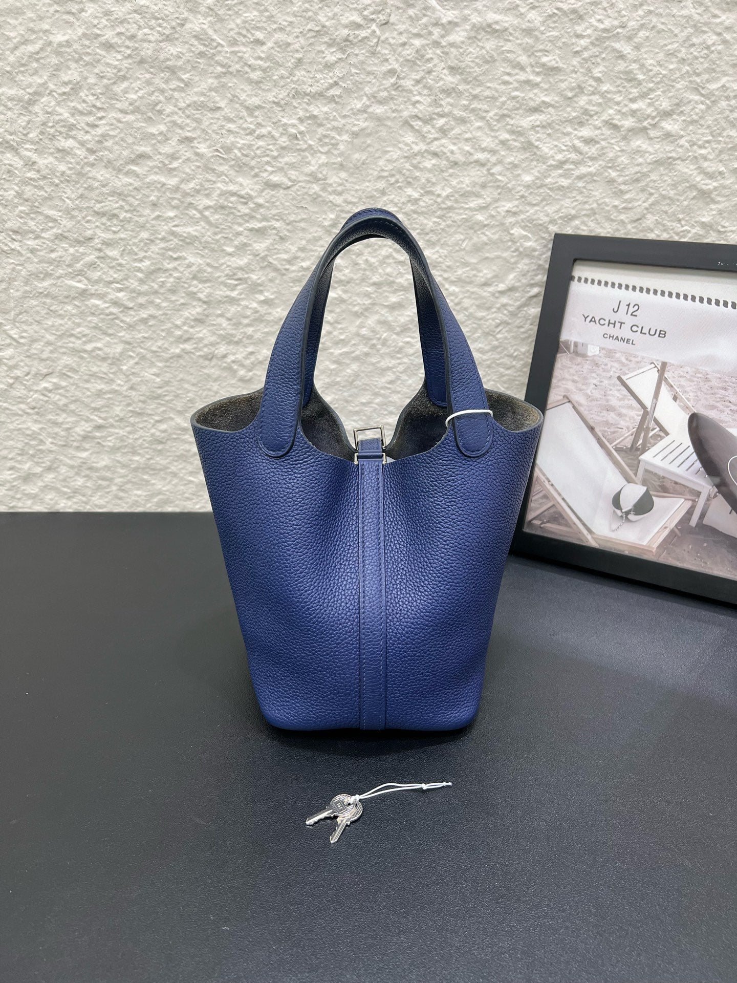 Hermes - Picotin - Leather - Blue - (small)