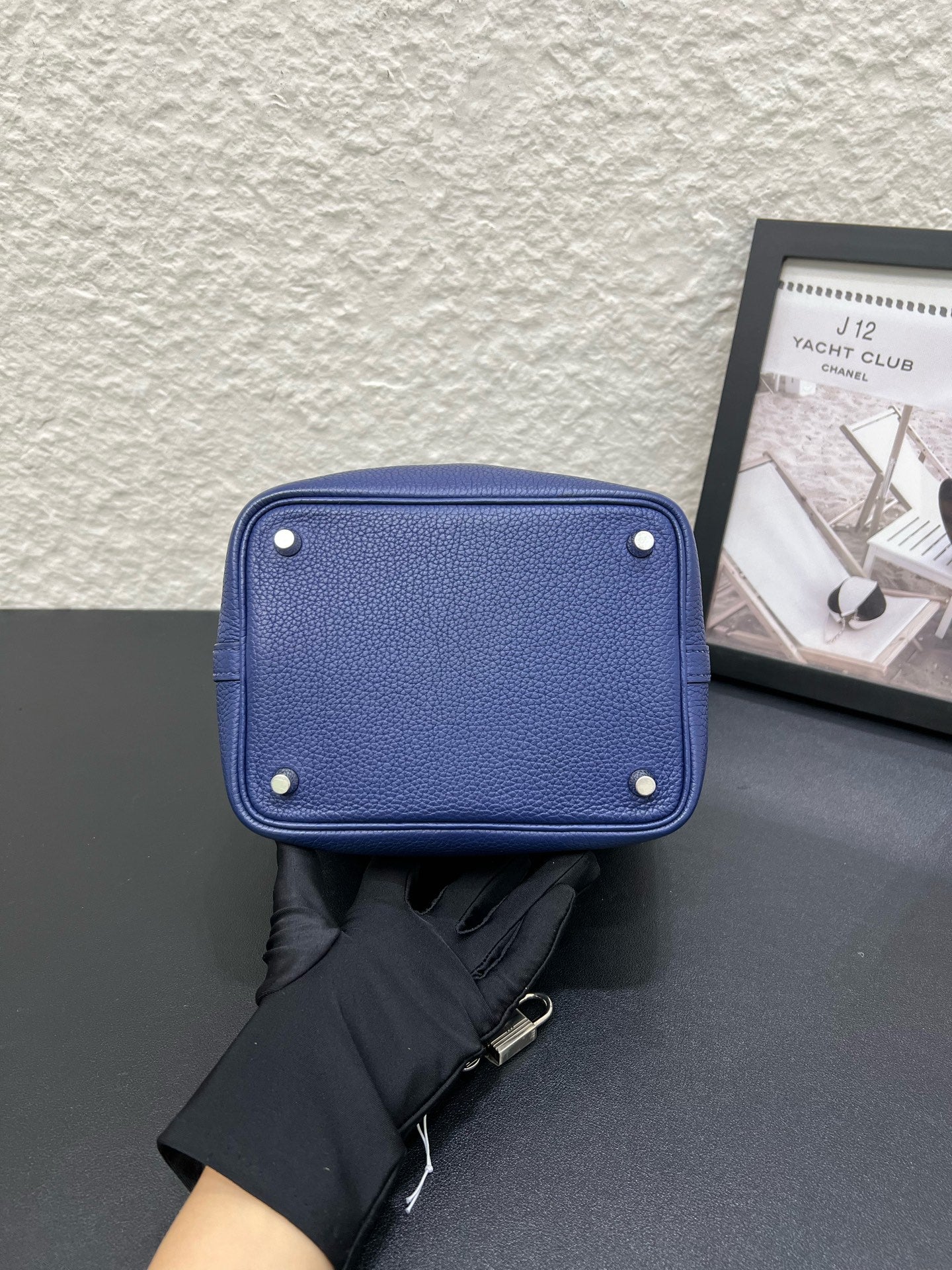 Hermes - Picotin - Leather - Blue - (small)
