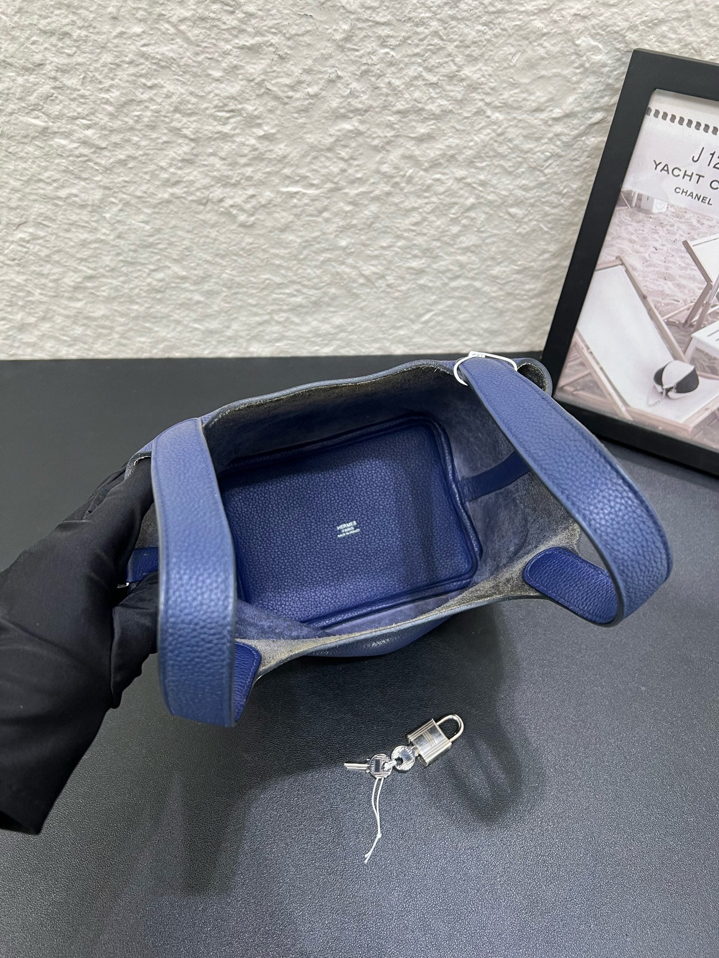 Hermes - Picotin - Leather - Blue - (small)