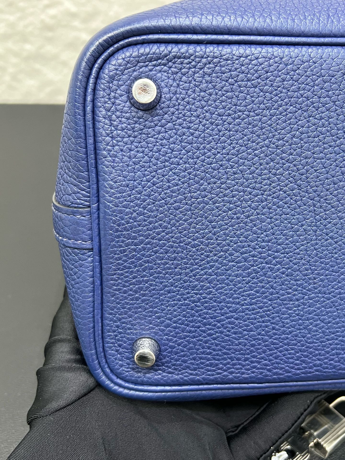 Hermes - Picotin - Leather - Blue - (small)