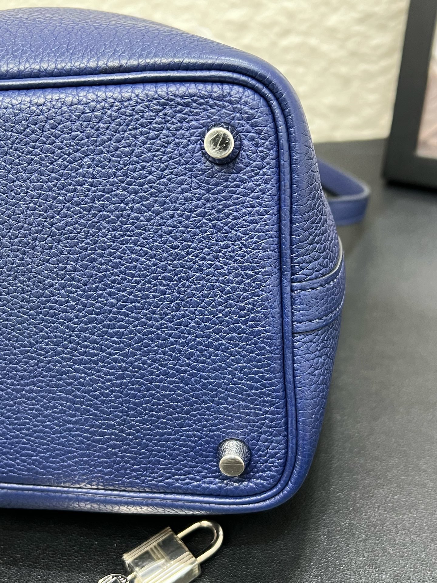 Hermes - Picotin - Leather - Blue - (small)