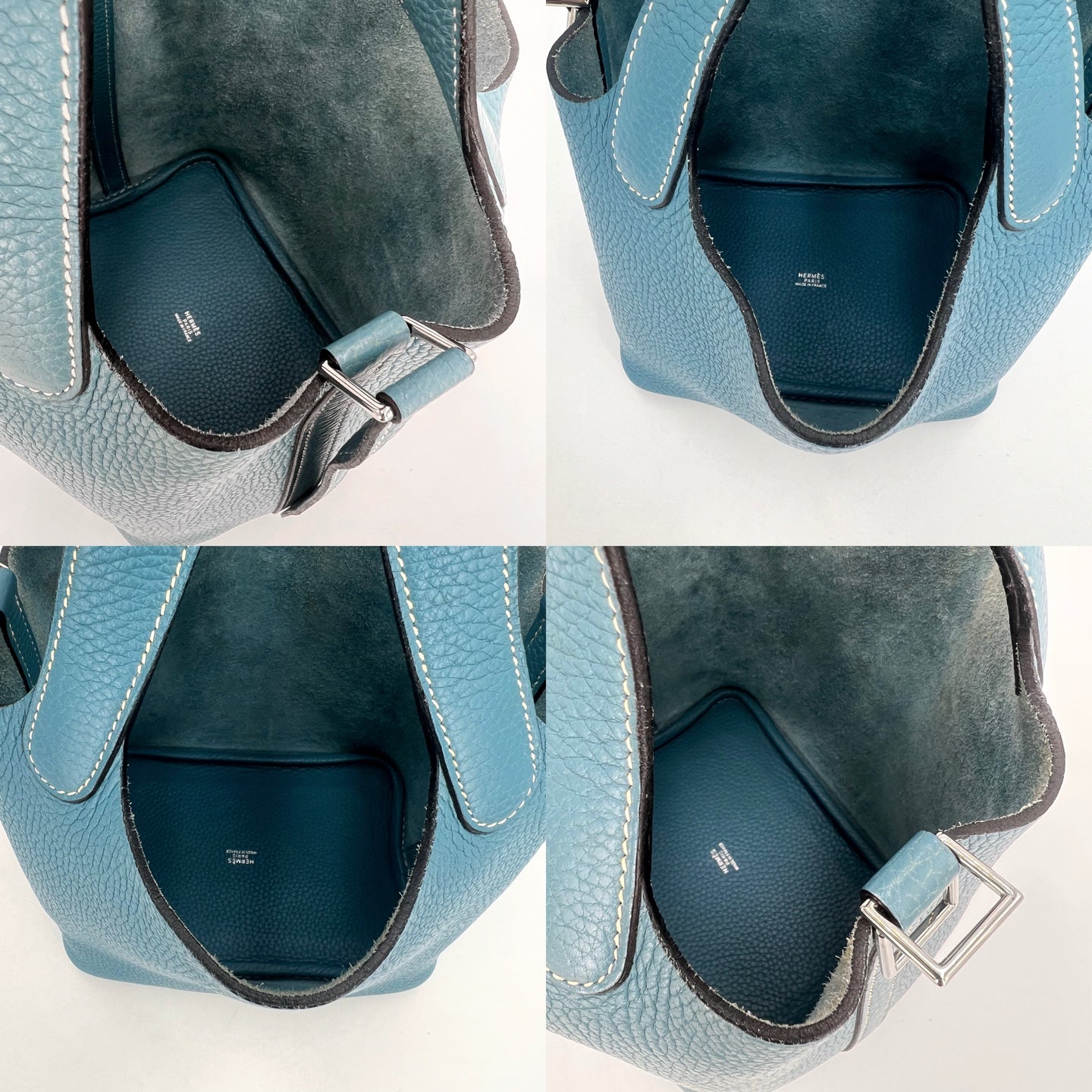 Hermes - Picotin - Leather - Blue - (small)