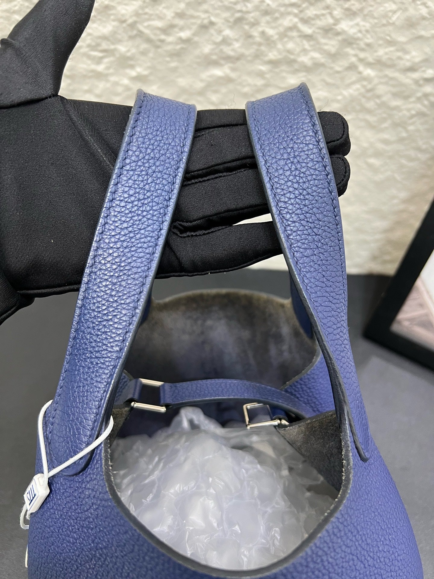Hermes - Picotin - Leather - Blue - (small)