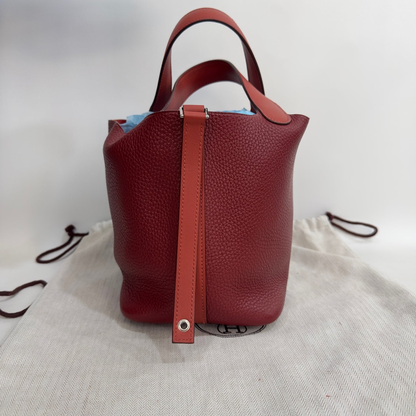 Hermes - Picotin - Leather - Burgundy - (mini)