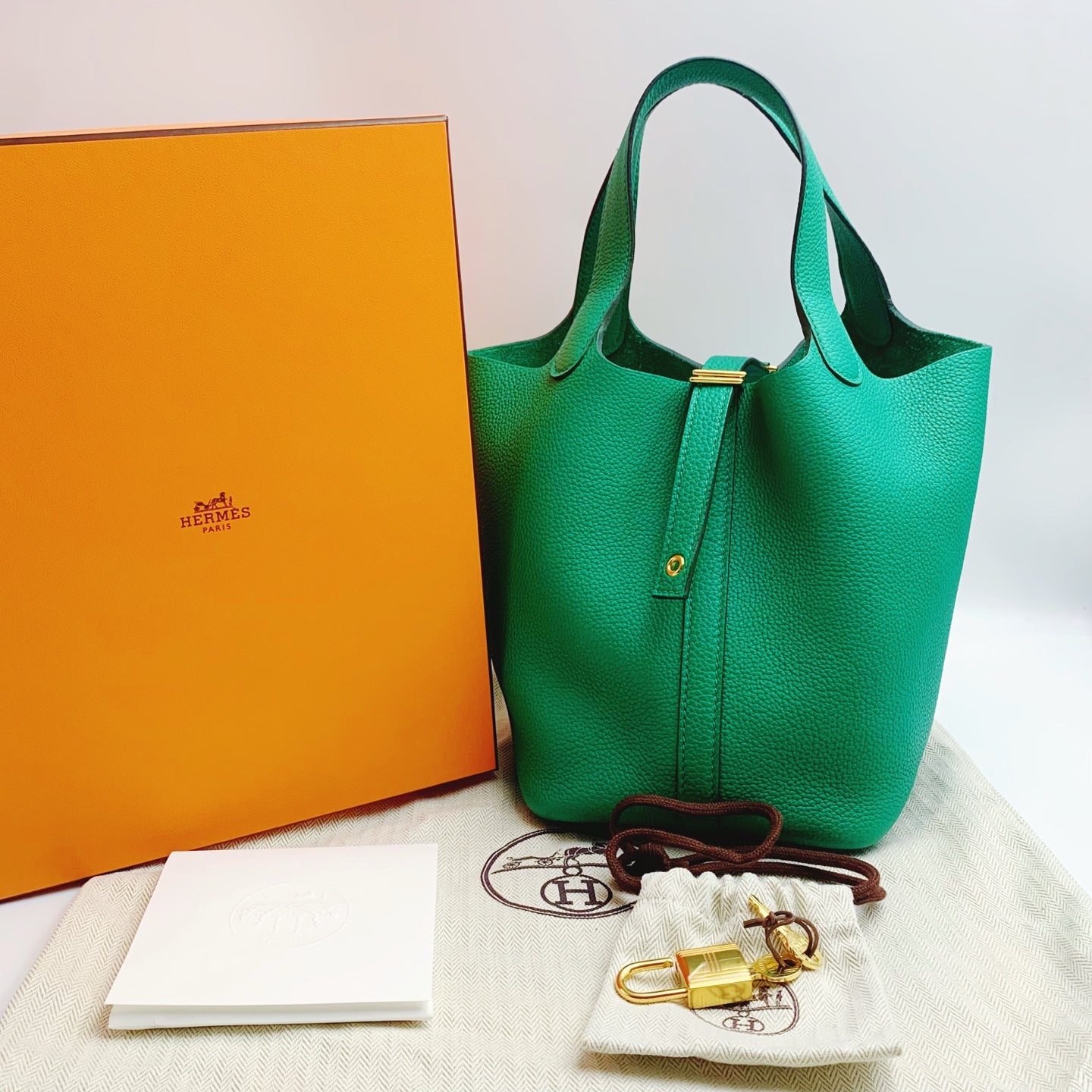 Hermes - Picotin - Leather - Green - (small)