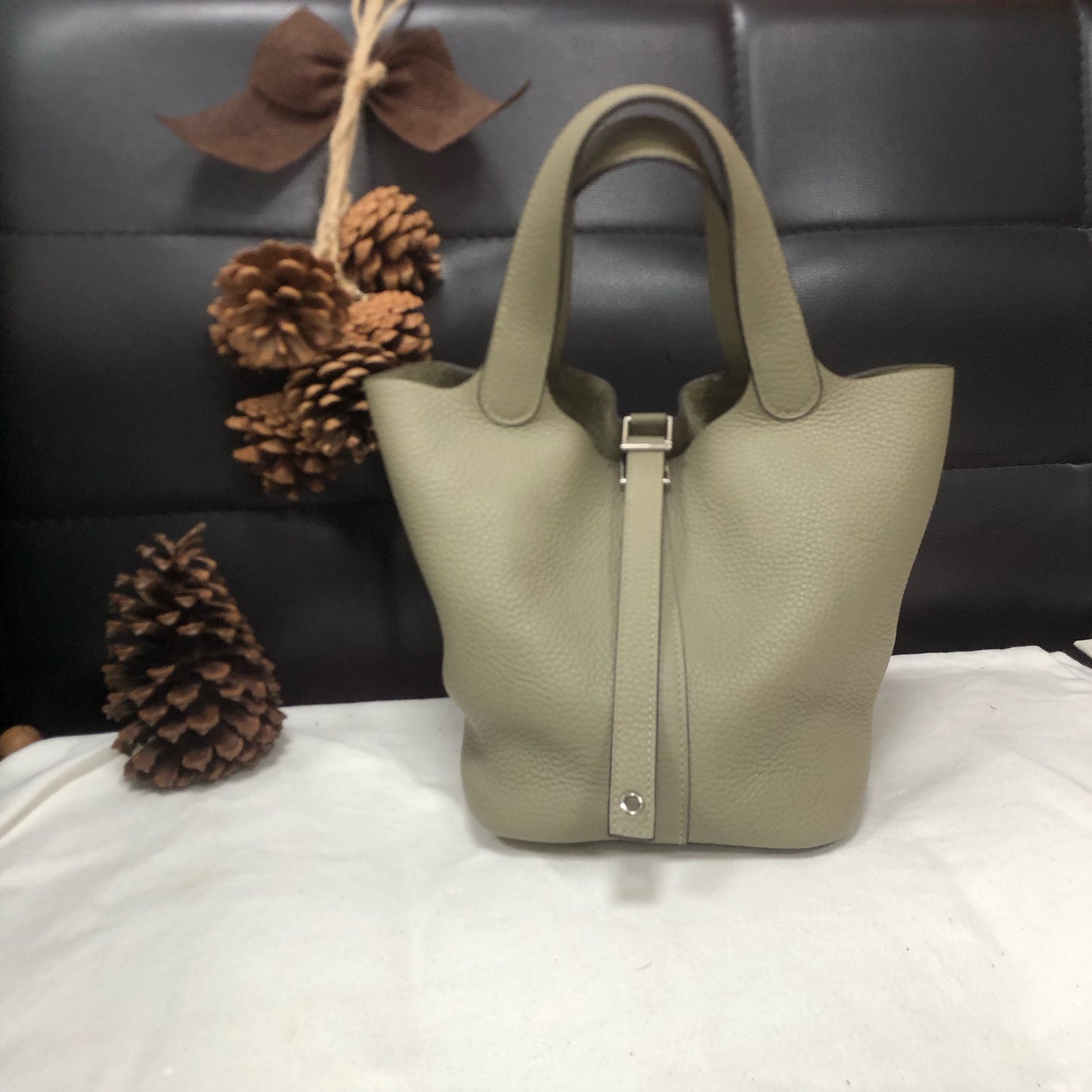 Hermes - Picotin - Leather - Green - (small)