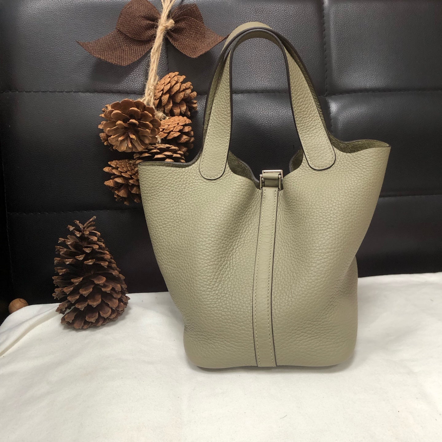 Hermes - Picotin - Leather - Green - (small)
