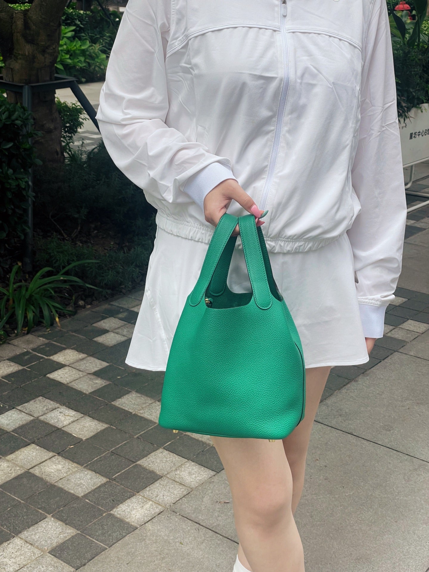 Hermes - Picotin - Leather - Green - (small)