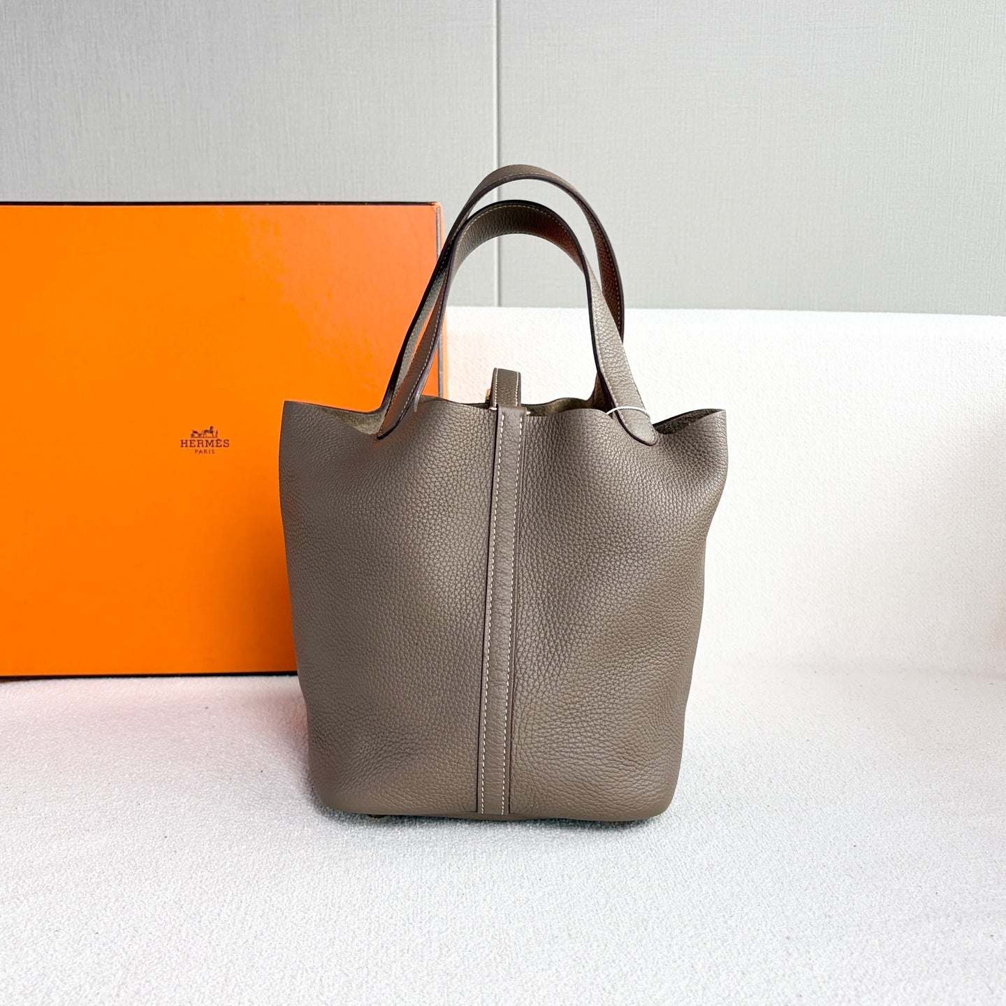 Hermes - Picotin - Leather - Grey - (22)
