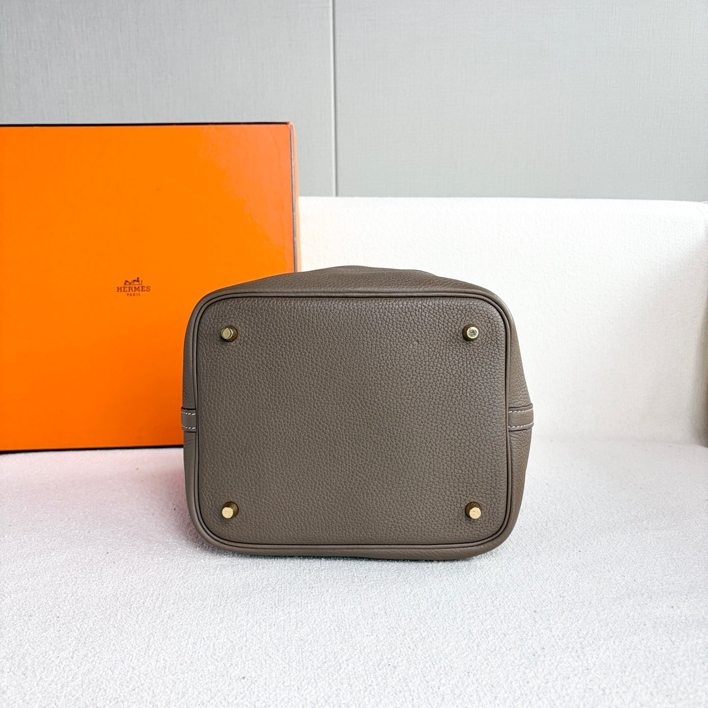 Hermes - Picotin - Leather - Grey - (22)