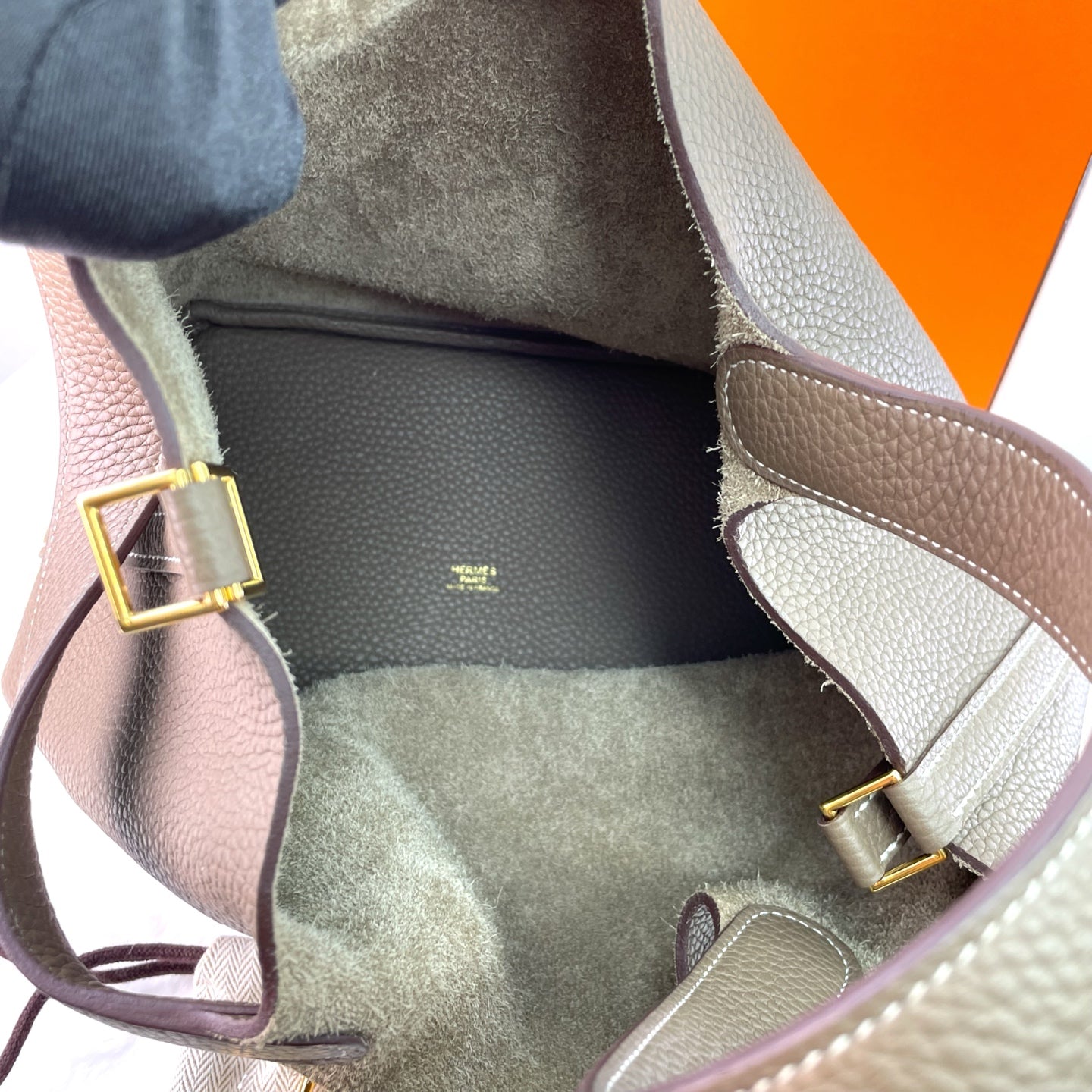 Hermes - Picotin - Leather - Grey - (medium)