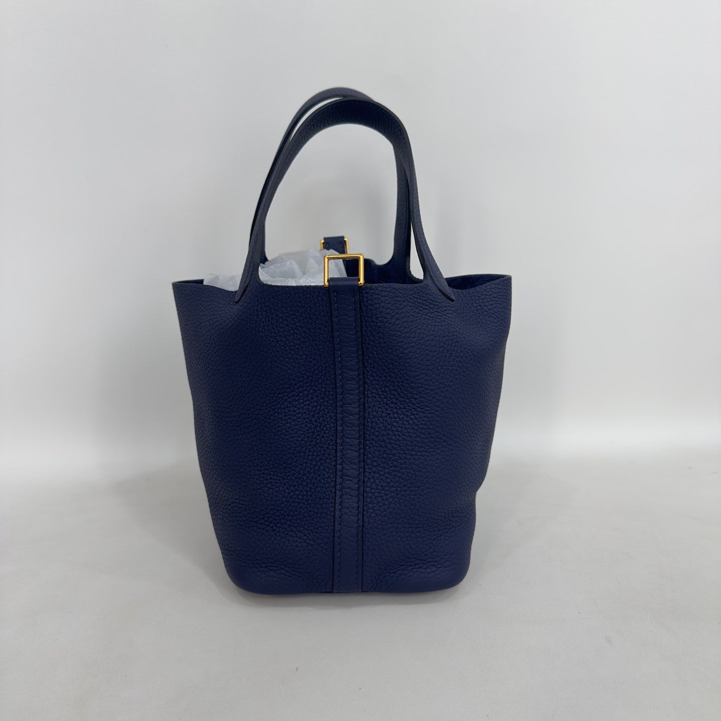Hermes - Picotin - Leather - Navy - (small)