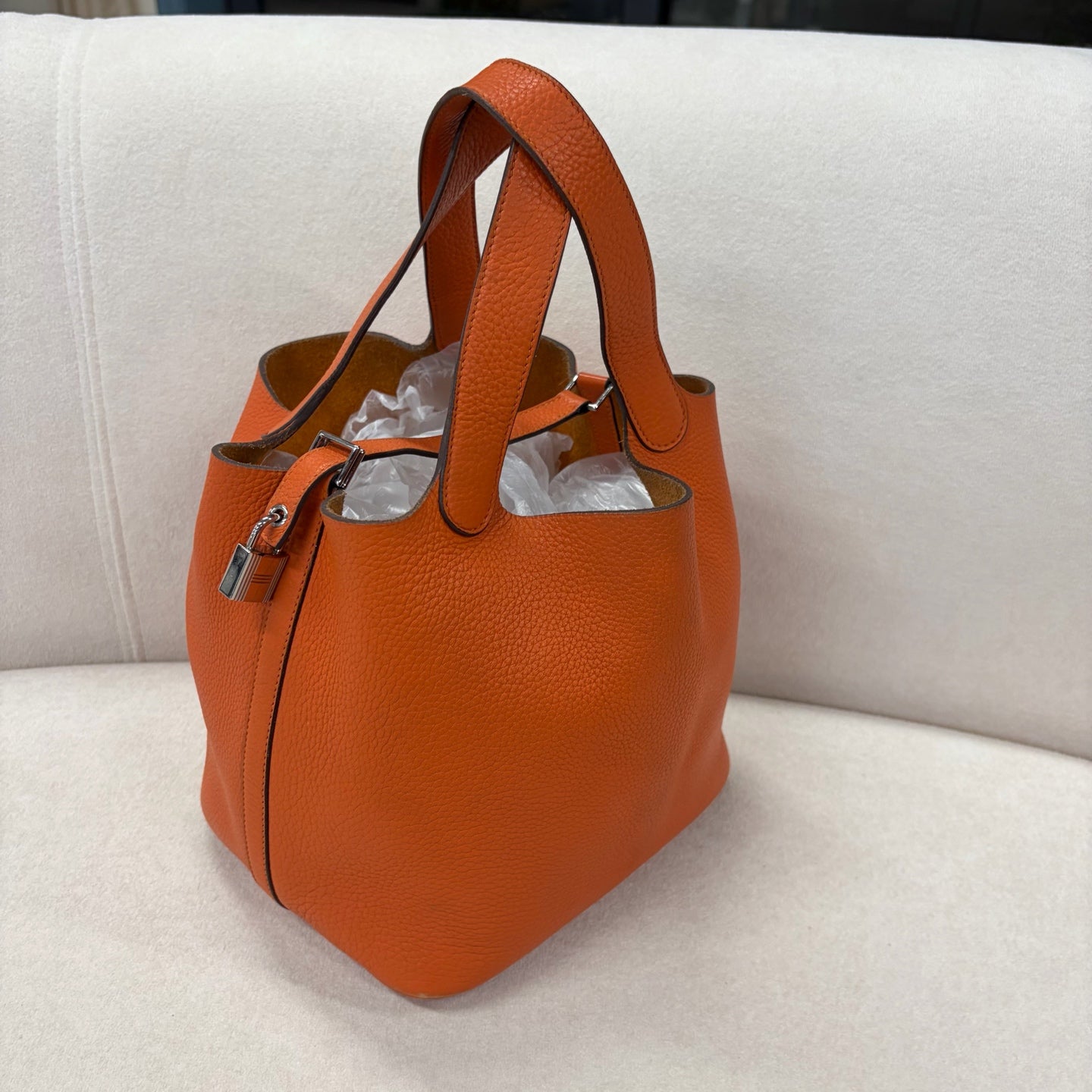 Hermes - Picotin - Leather - Orange - (22)