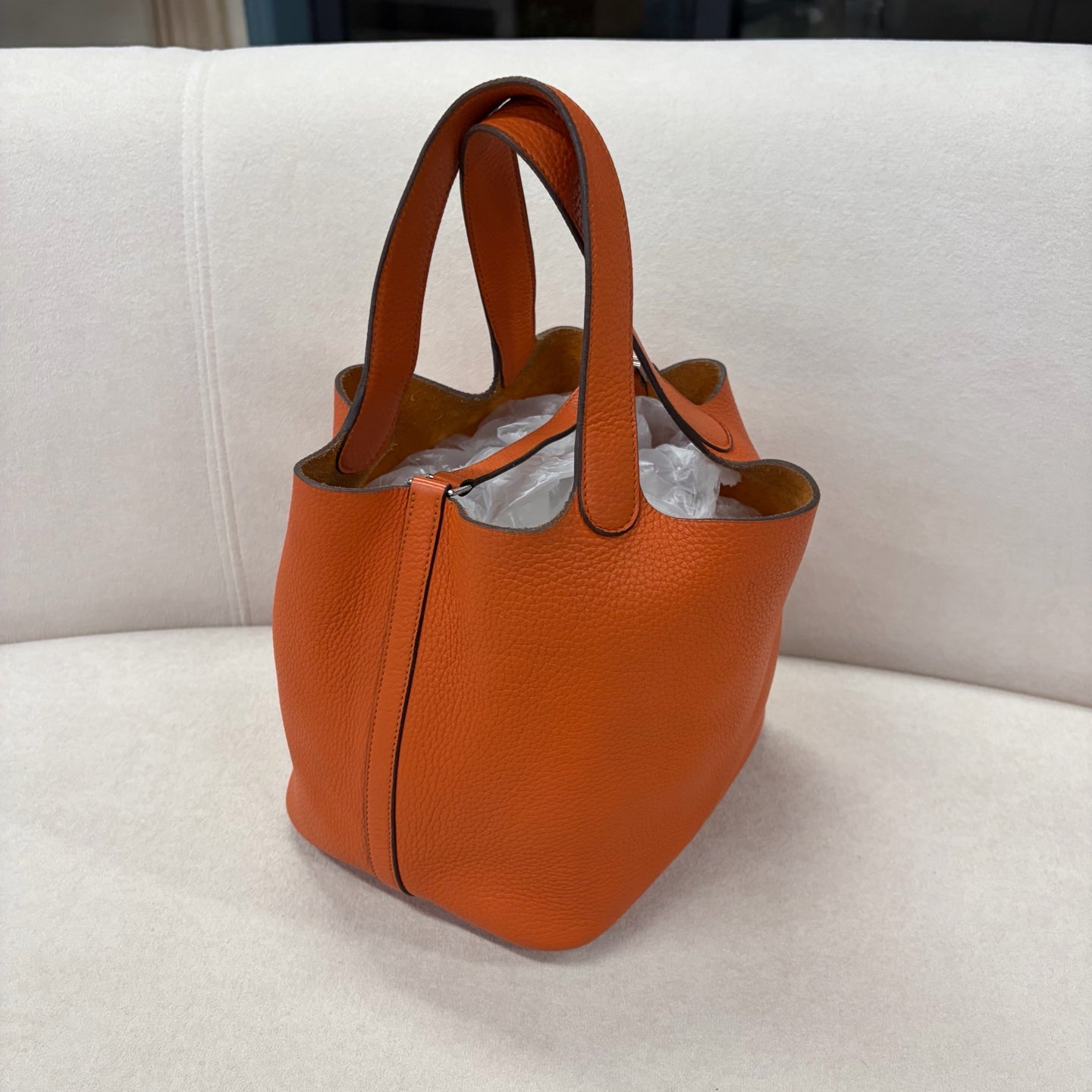 Hermes - Picotin - Leather - Orange - (22)