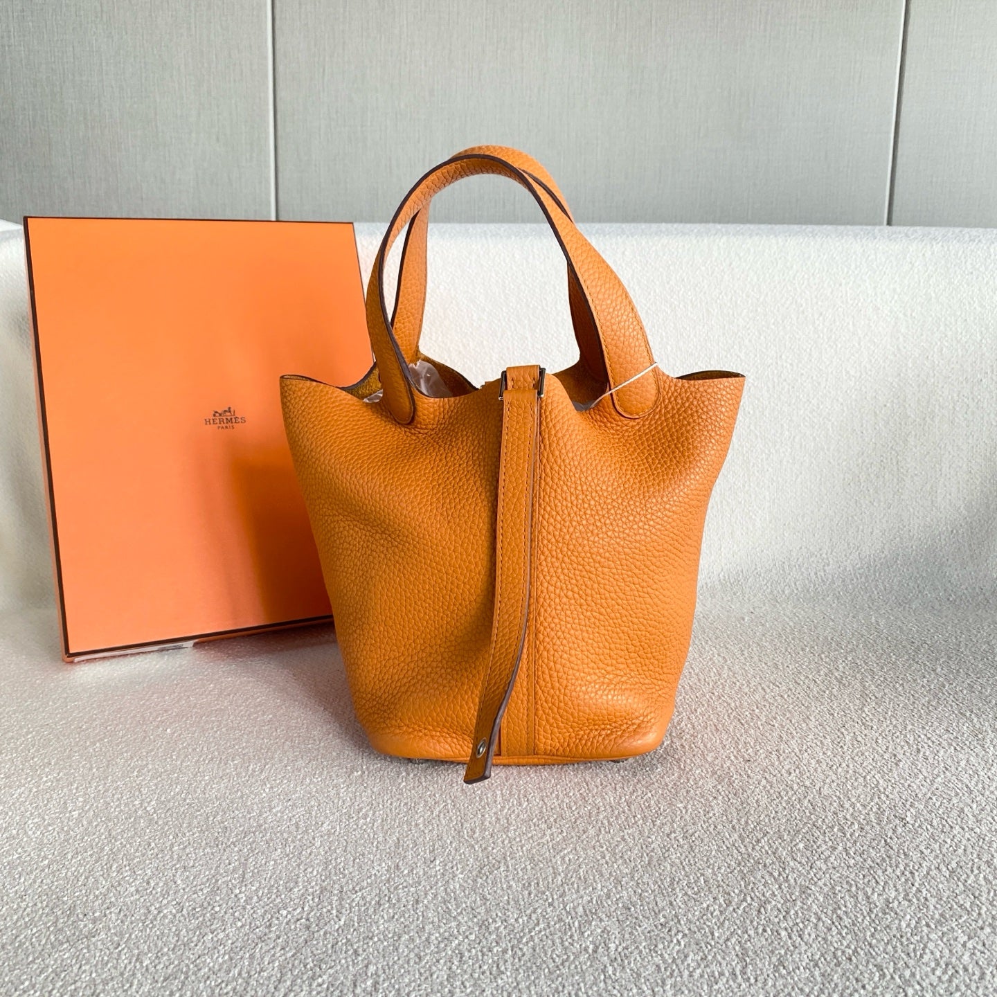 Hermes - Picotin - Leather - Orange - (small)