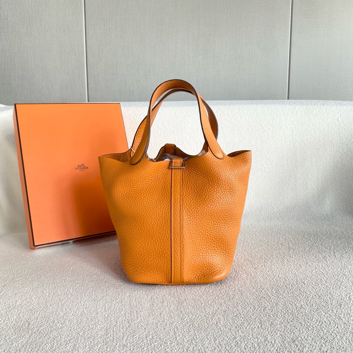 Hermes - Picotin - Leather - Orange - (small)