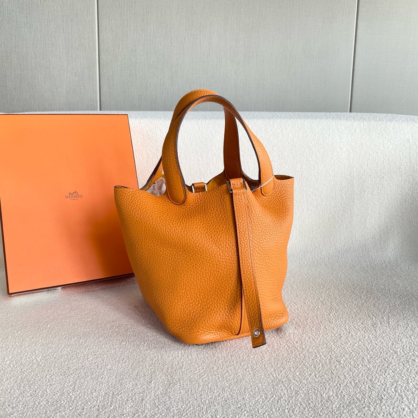 Hermes - Picotin - Leather - Orange - (small)