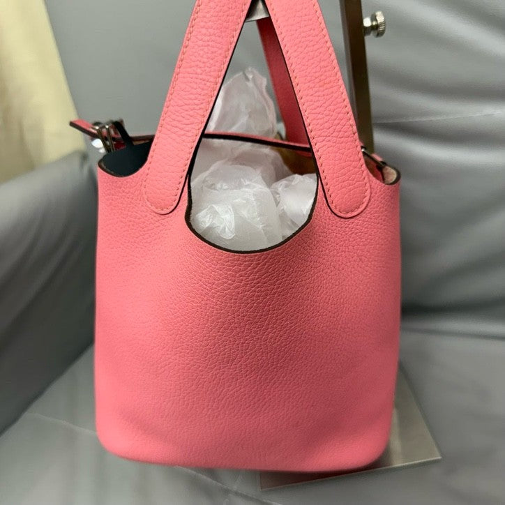 Hermes - Picotin - Leather - Pink - (small)