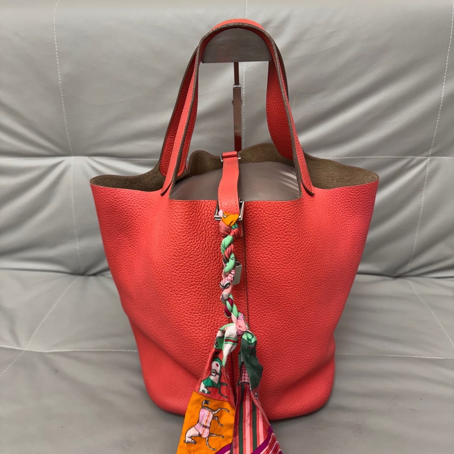 Hermes - Picotin - Leather - Red - (large)