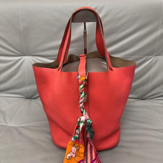 Hermes - Picotin - Leather - Red - (large)