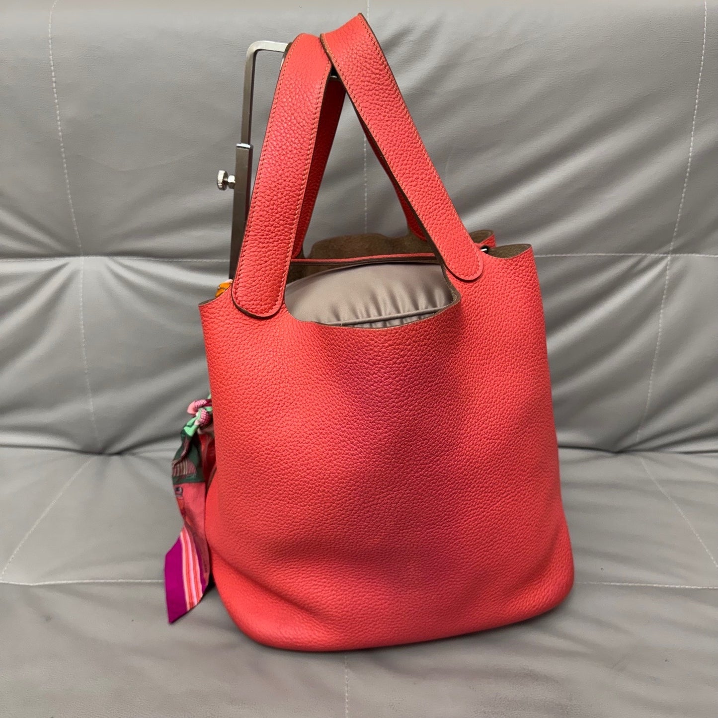 Hermes - Picotin - Leather - Red - (large)