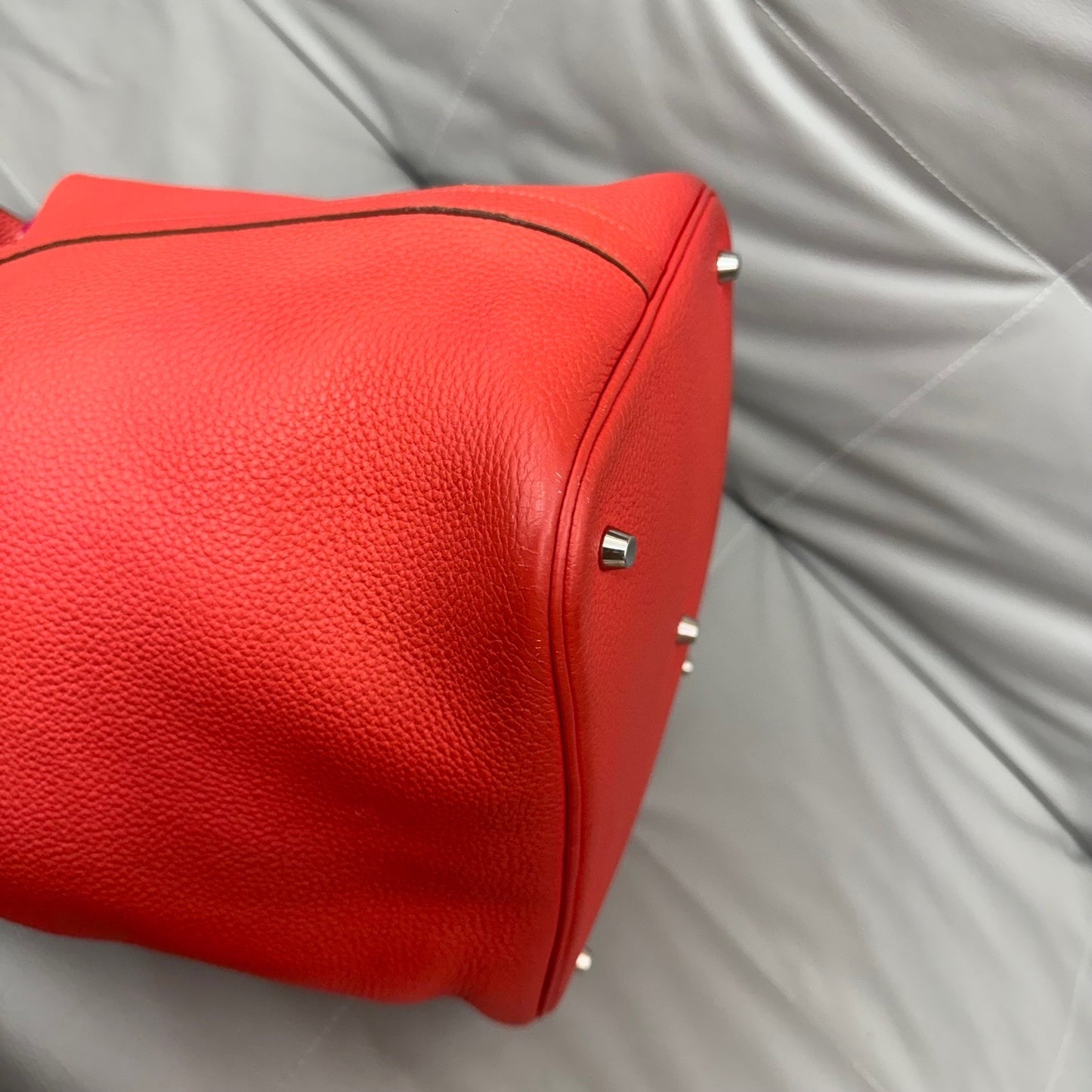 Hermes - Picotin - Leather - Red - (large)