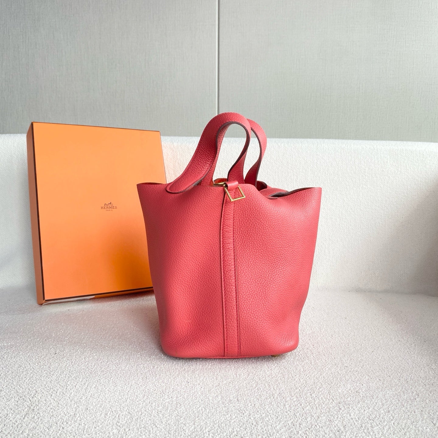 Hermes - Picotin - Leather - Red - (mini)
