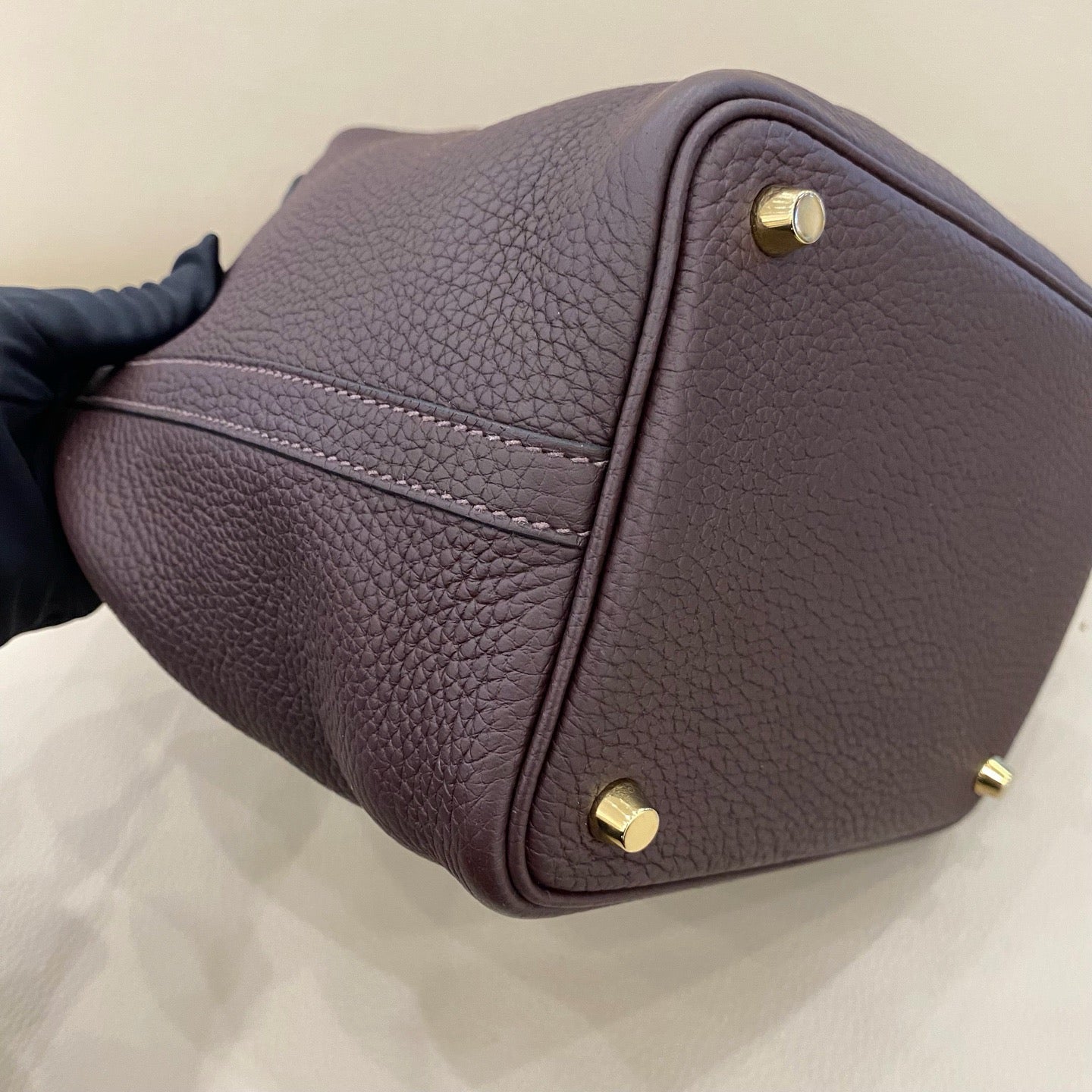 Hermès - Picotin Lock 18 - Clemence leather - Ebony with Gold-Tone Hardware - (mini)