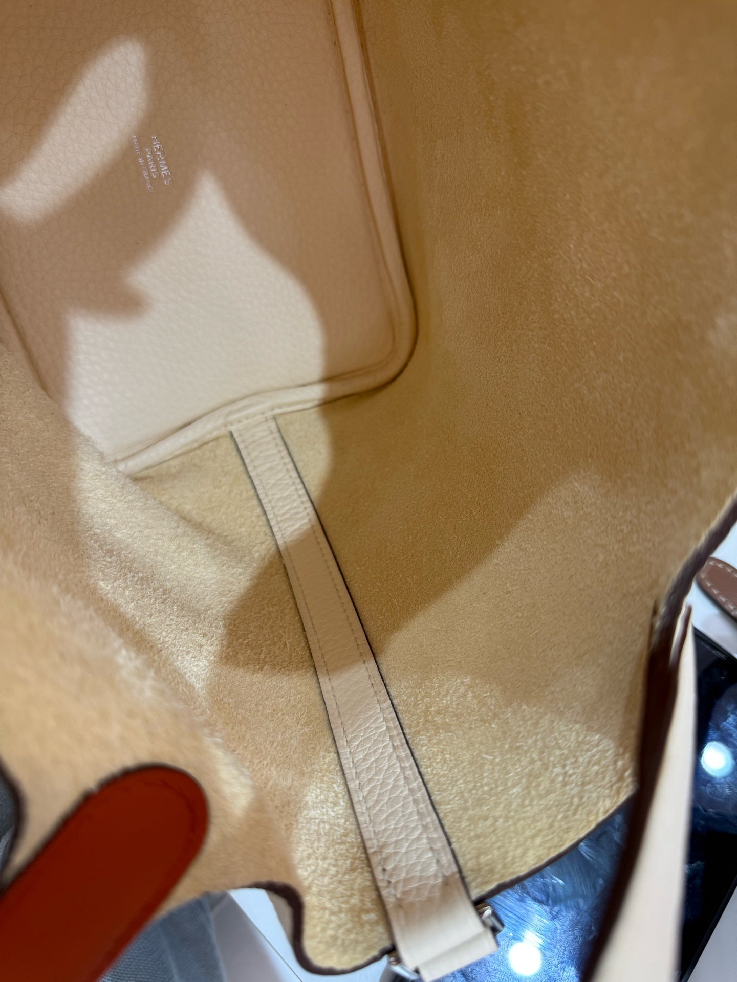Hermès - Picotin Lock 18 - Clemence leather - Nata (Cream White) with Bi-color Handles - (Mini)