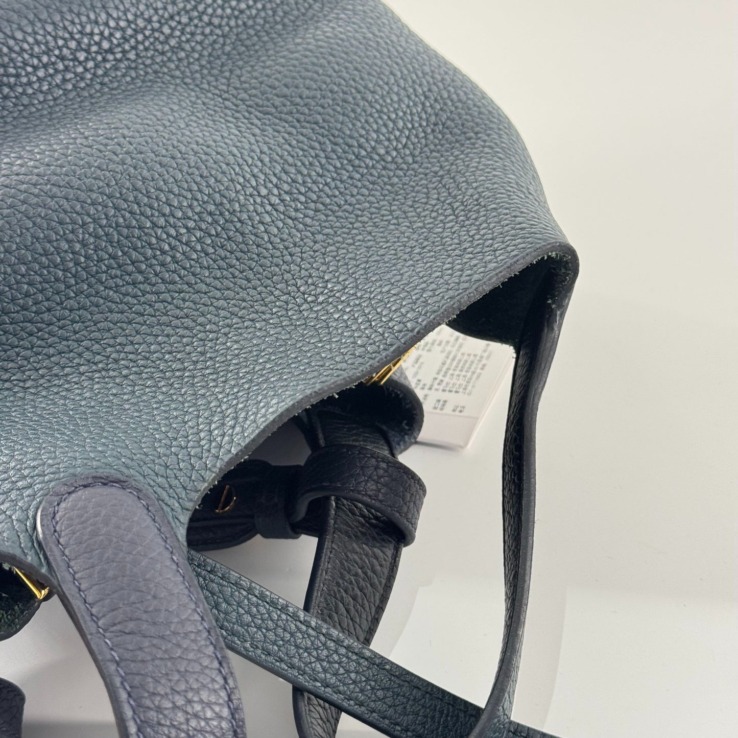 Hermès - Picotin Lock 18 - Grained leather - Deep Blue and Teal Green Bi-Color with Gold-Tone Hardware - (mini)