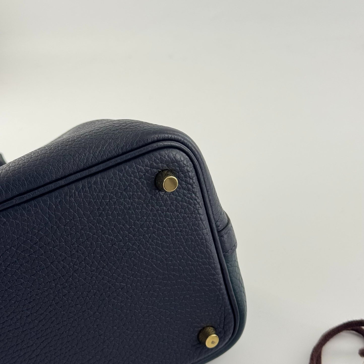 Hermès - Picotin Lock 18 - Grained leather - Deep Blue and Teal Green Bi-Color with Gold-Tone Hardware - (mini)
