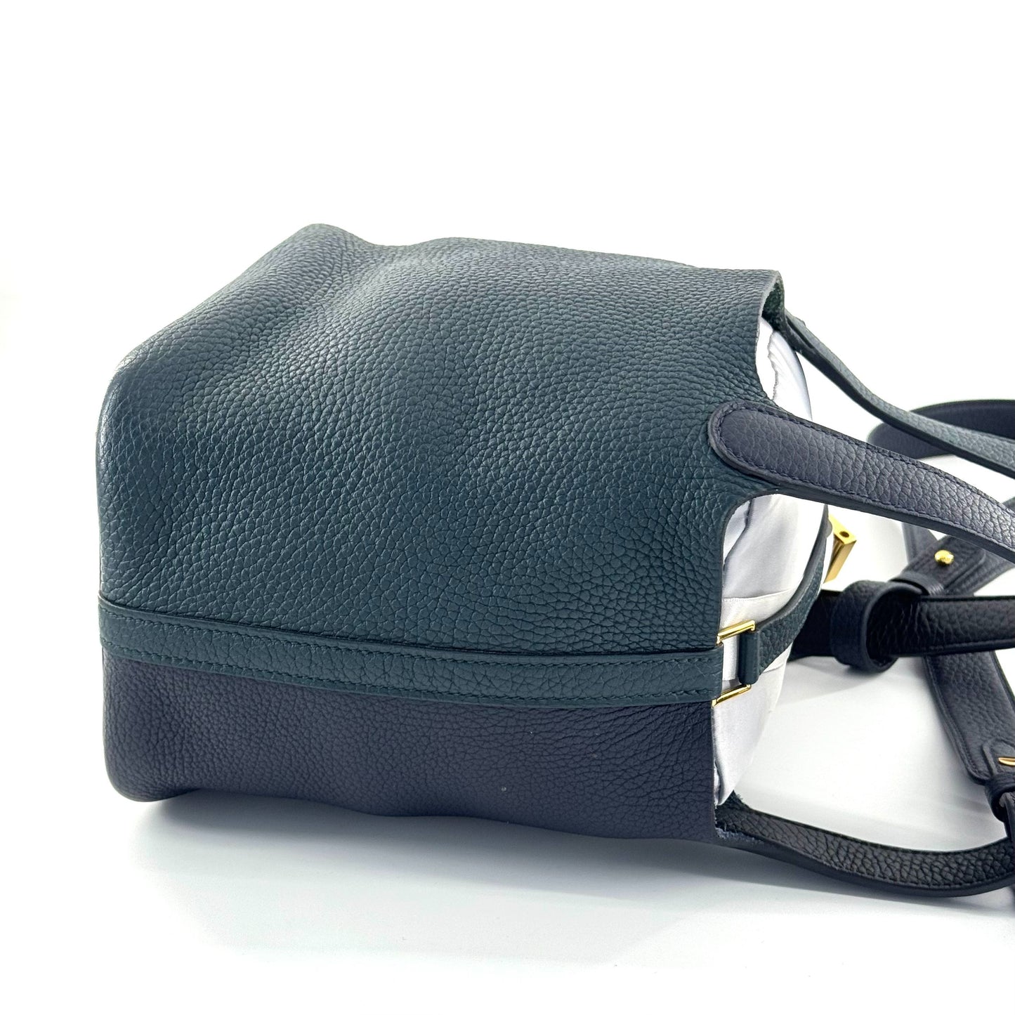 Hermès - Picotin Lock 18 - Grained leather - Deep Blue and Teal Green Bi-Color with Gold-Tone Hardware - (mini)